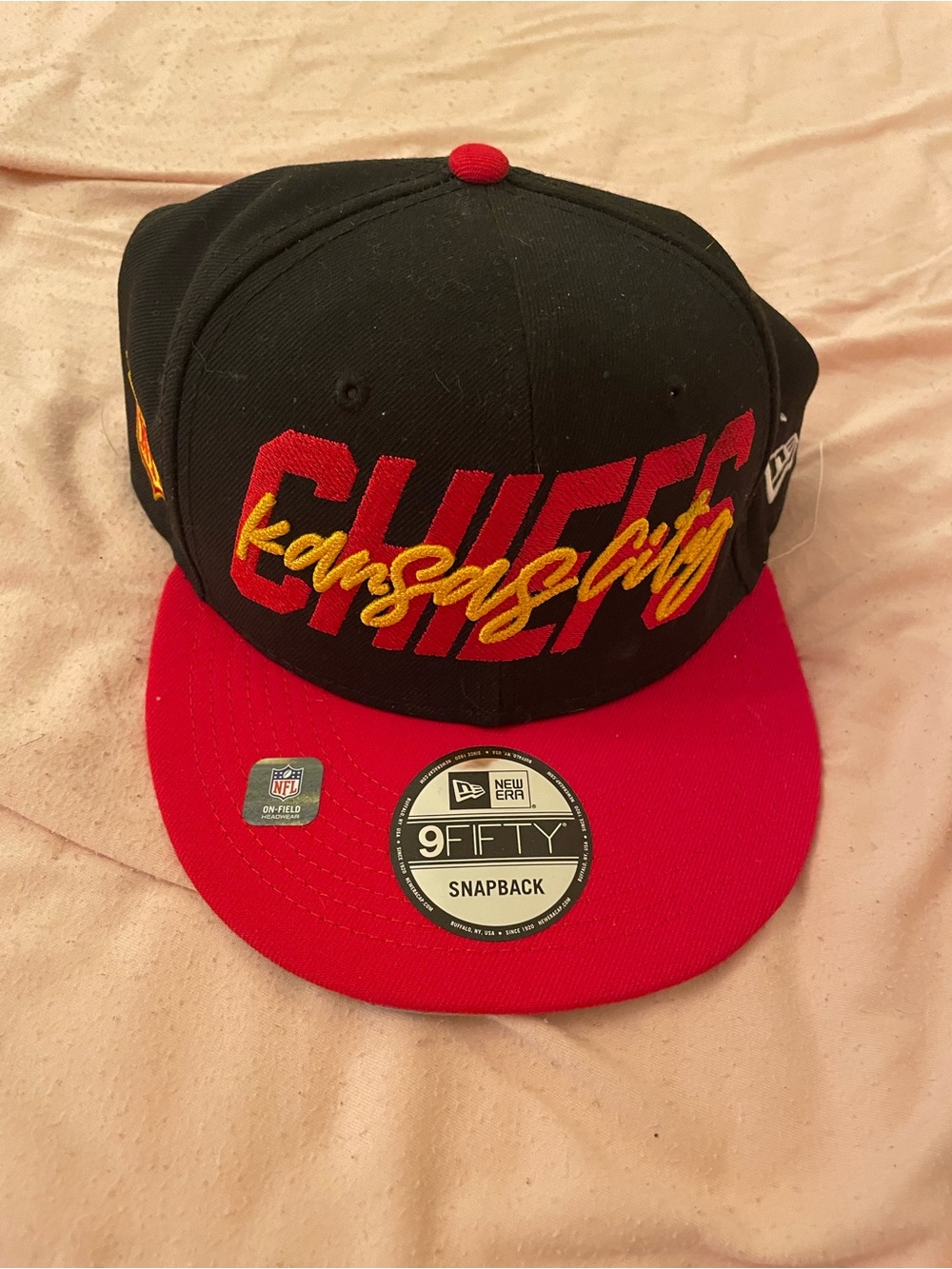 New Era Kansas City Chiefs Black & Red 9FIFTY Snapback